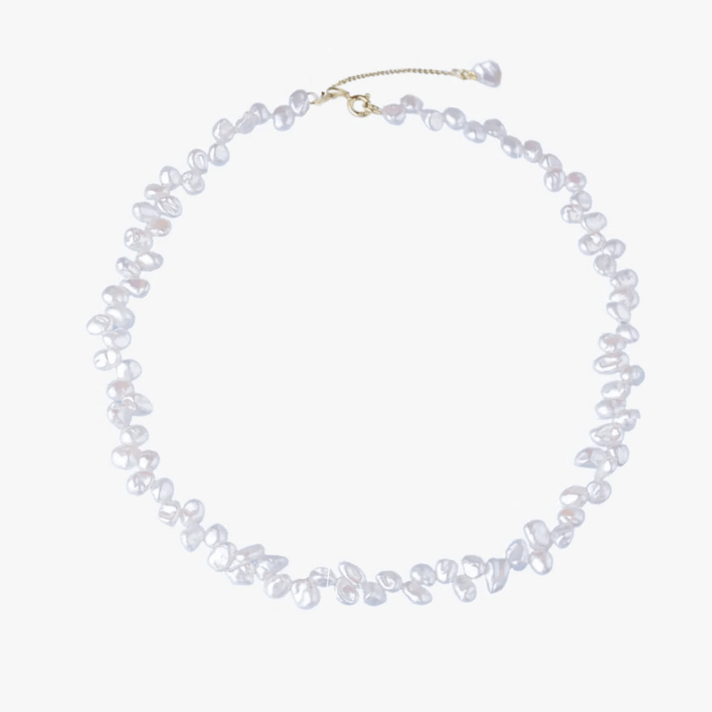 Collana in argento Golden Brielle - Perle naturali - Indira