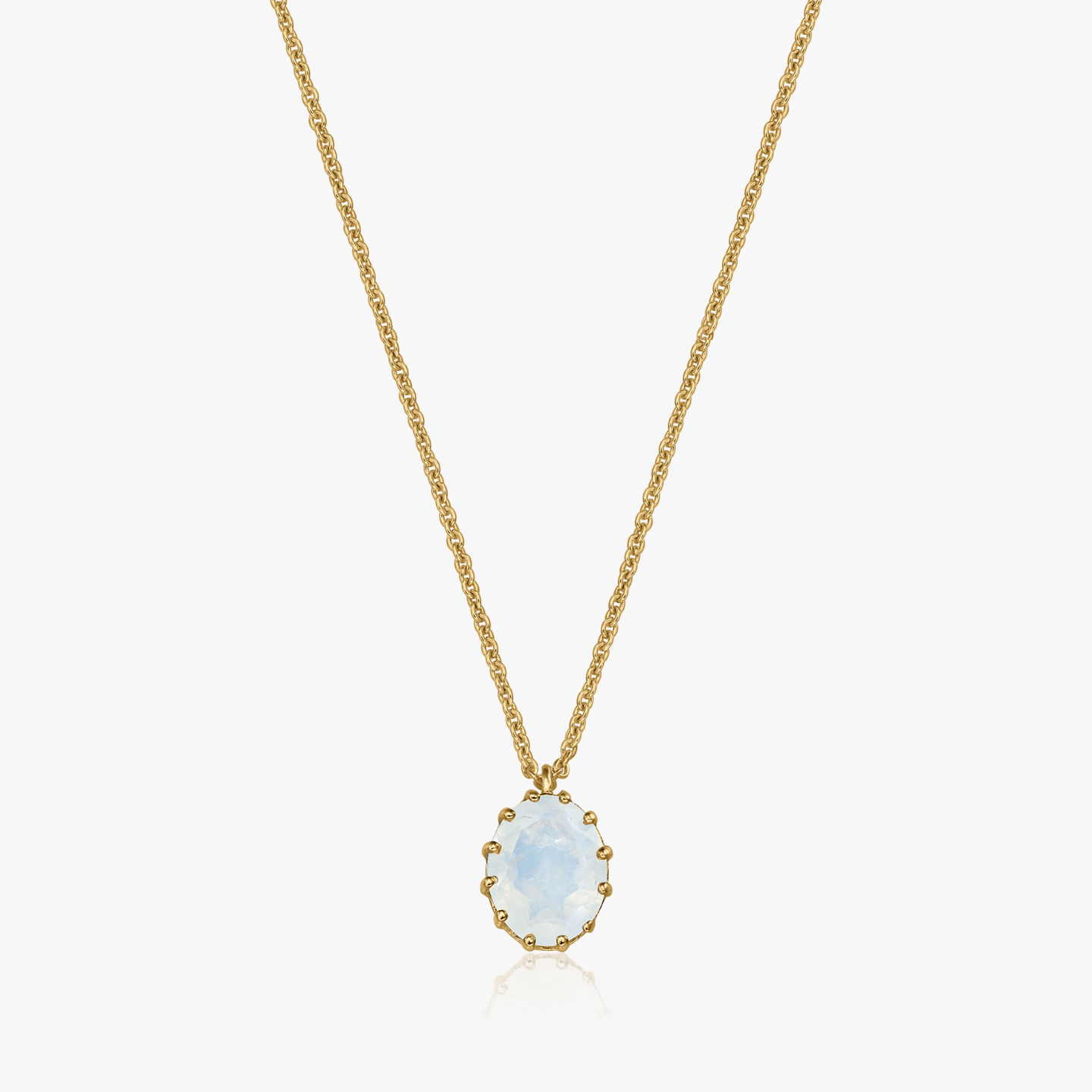 Collana in argento Golden Serene - Pietra di Luna - Indira