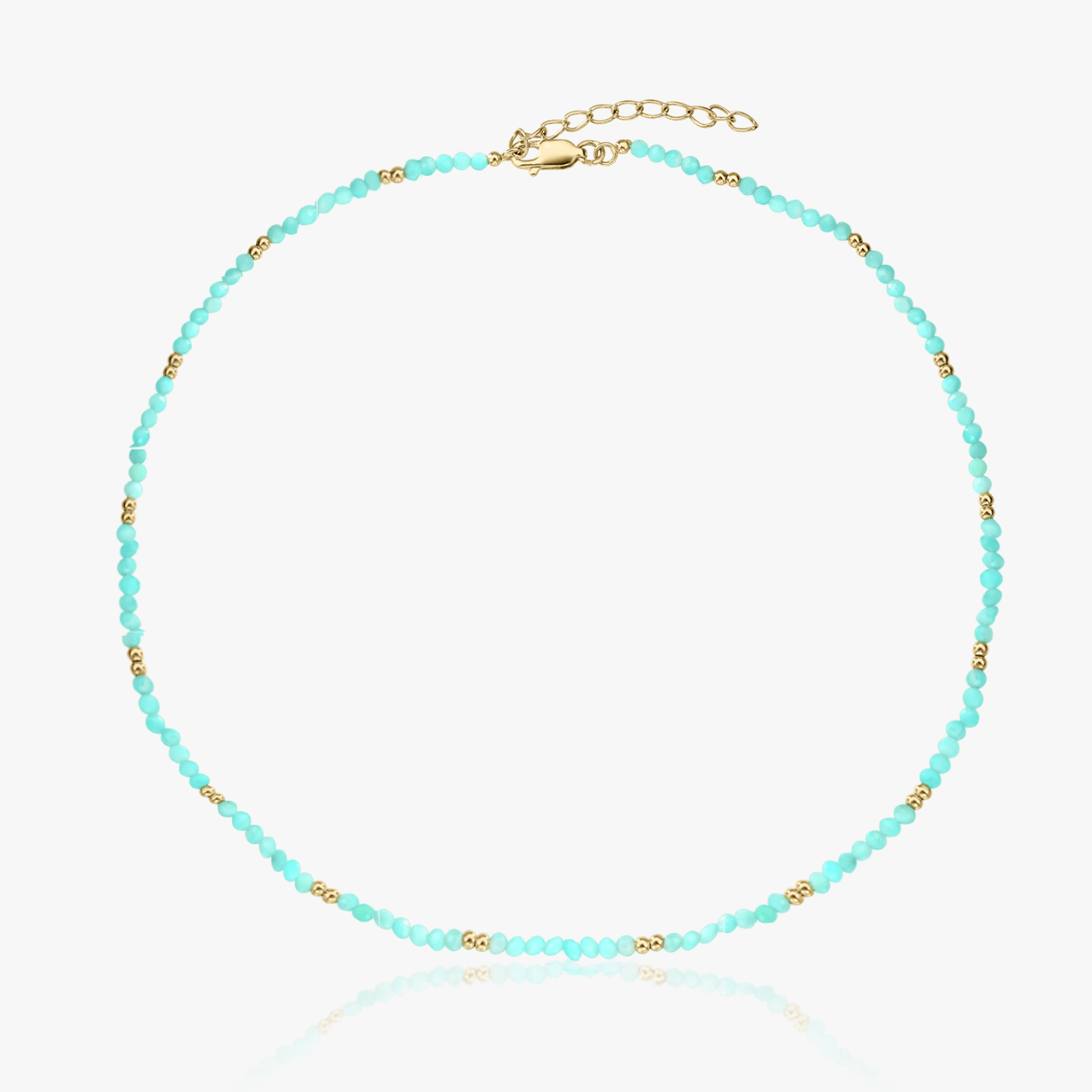 Collana in argento Golden SummerScape - Amazonite - Indira
