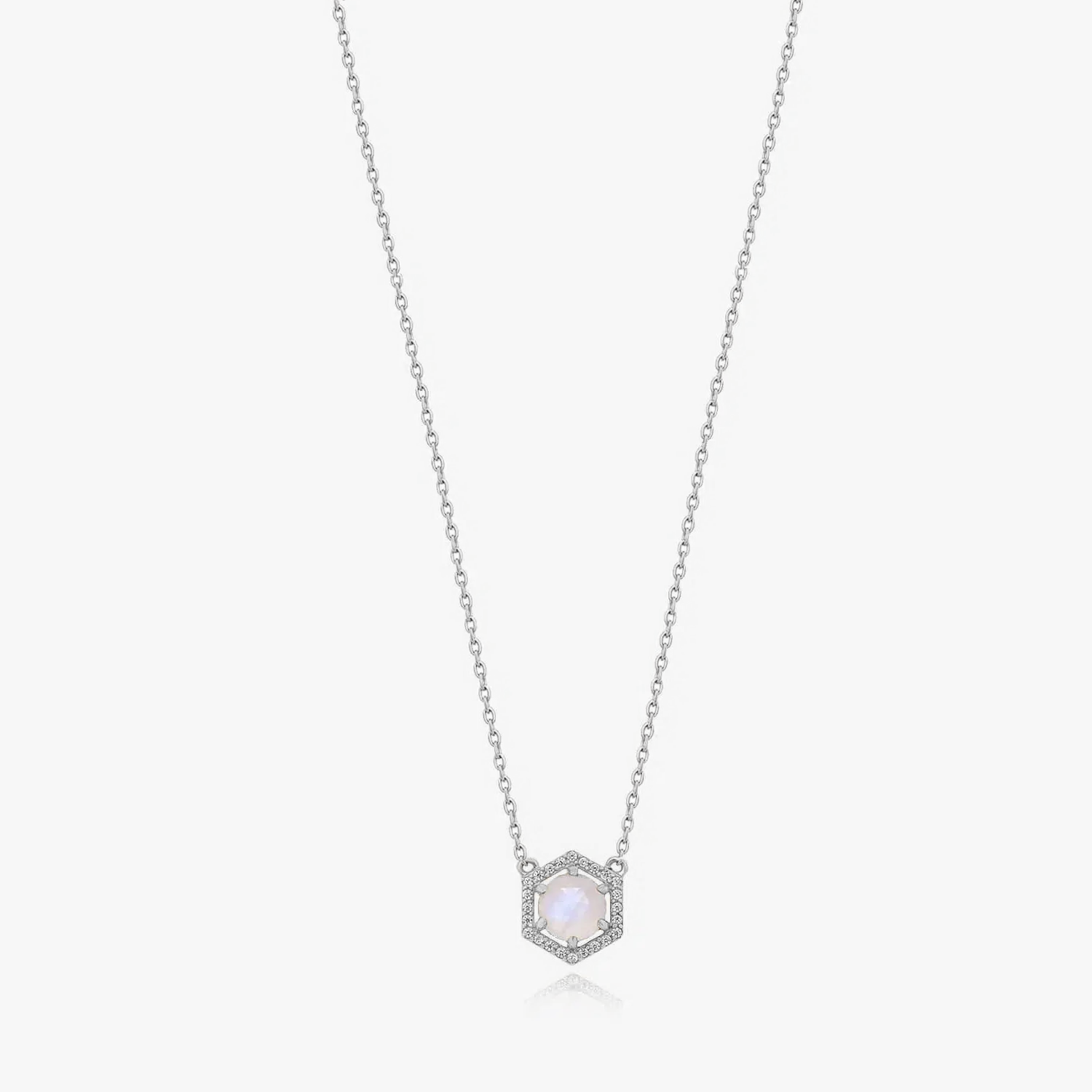 Collana in argento Lucy - Pietra di Luna - Indira