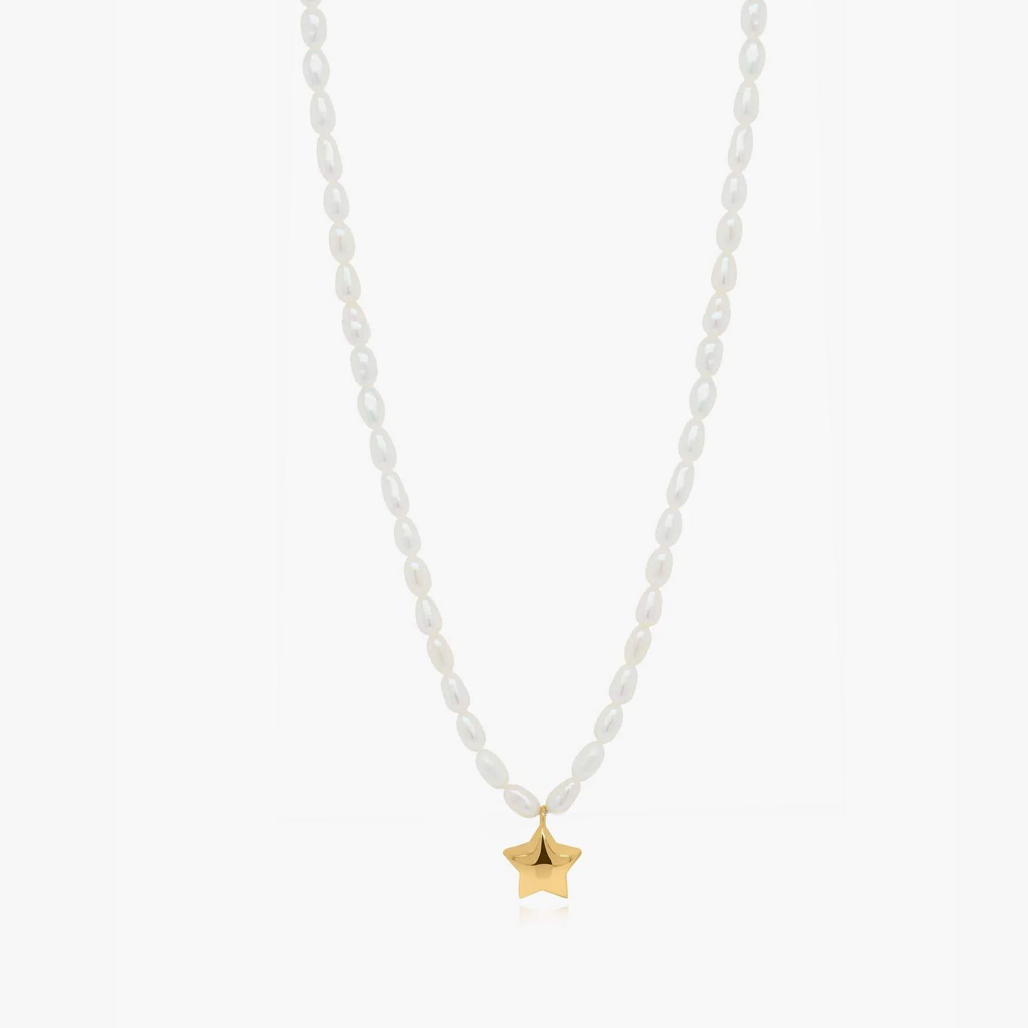 Collana in argento Tiana Golden - Perle Naturali - Indira