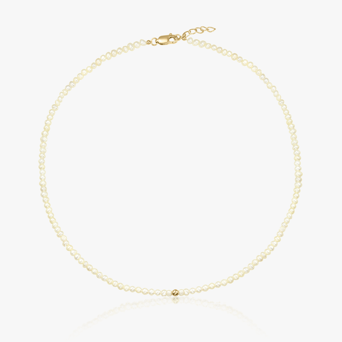 Collana in oro Glamour - Perle Naturali - Indira