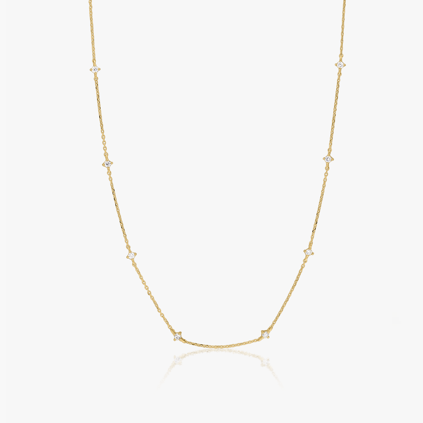 Collana in oro Starburst - Zirconia - Indira