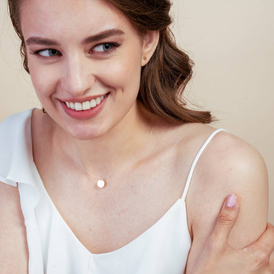 Collana trasparente con chiusura in oro - Indira