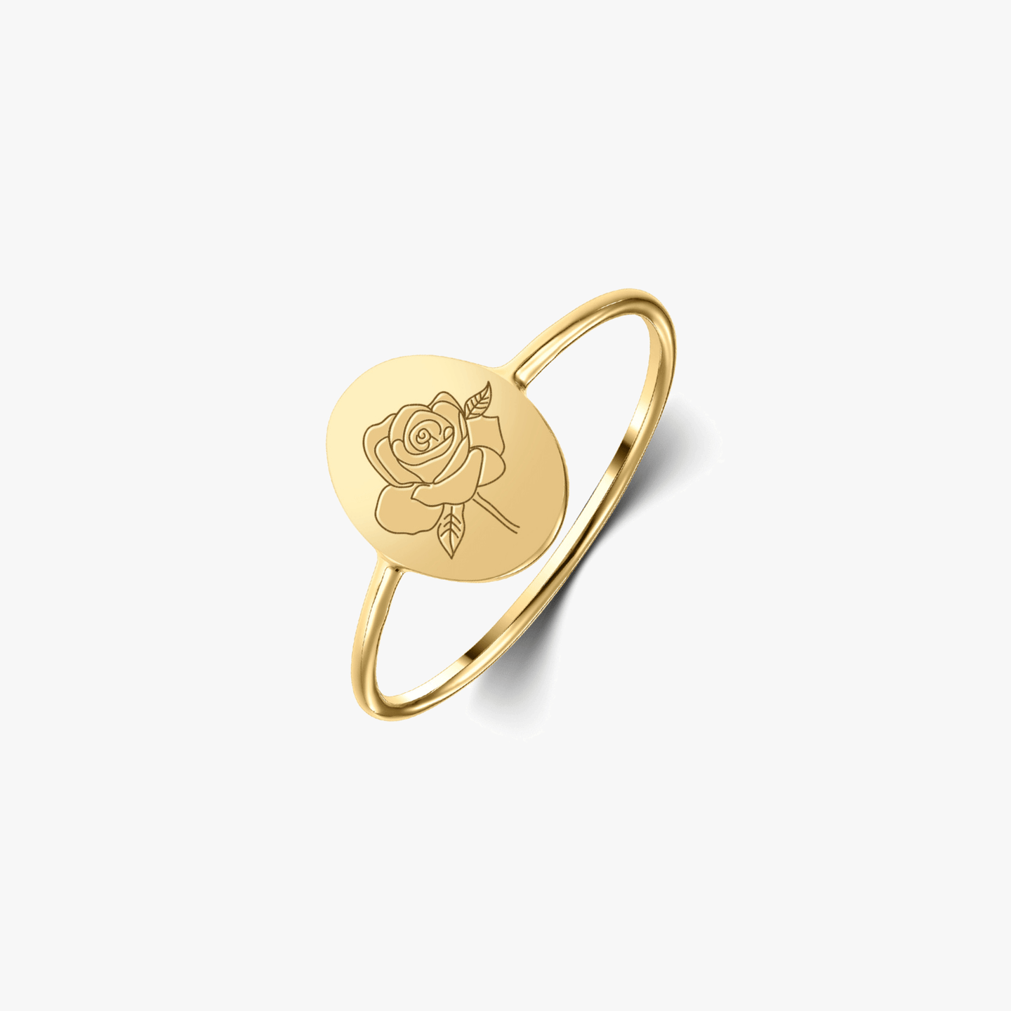 Anello in argento Birth Flower Golden - June Rose - Indira