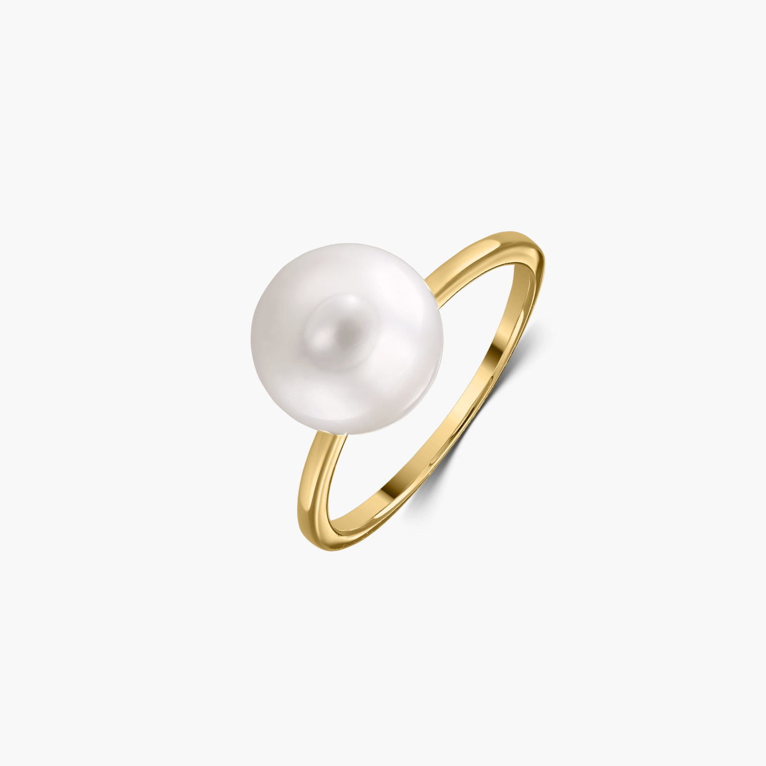 Anello in argento Ruth Golden - Perle Naturali - Indira