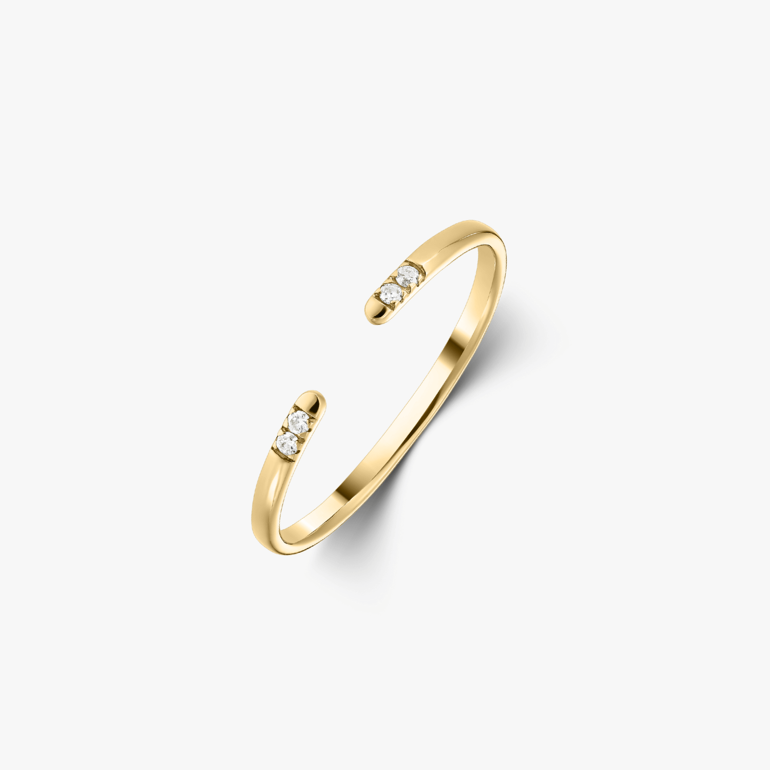 Anello in oro Peaks - Diamanti - Indira