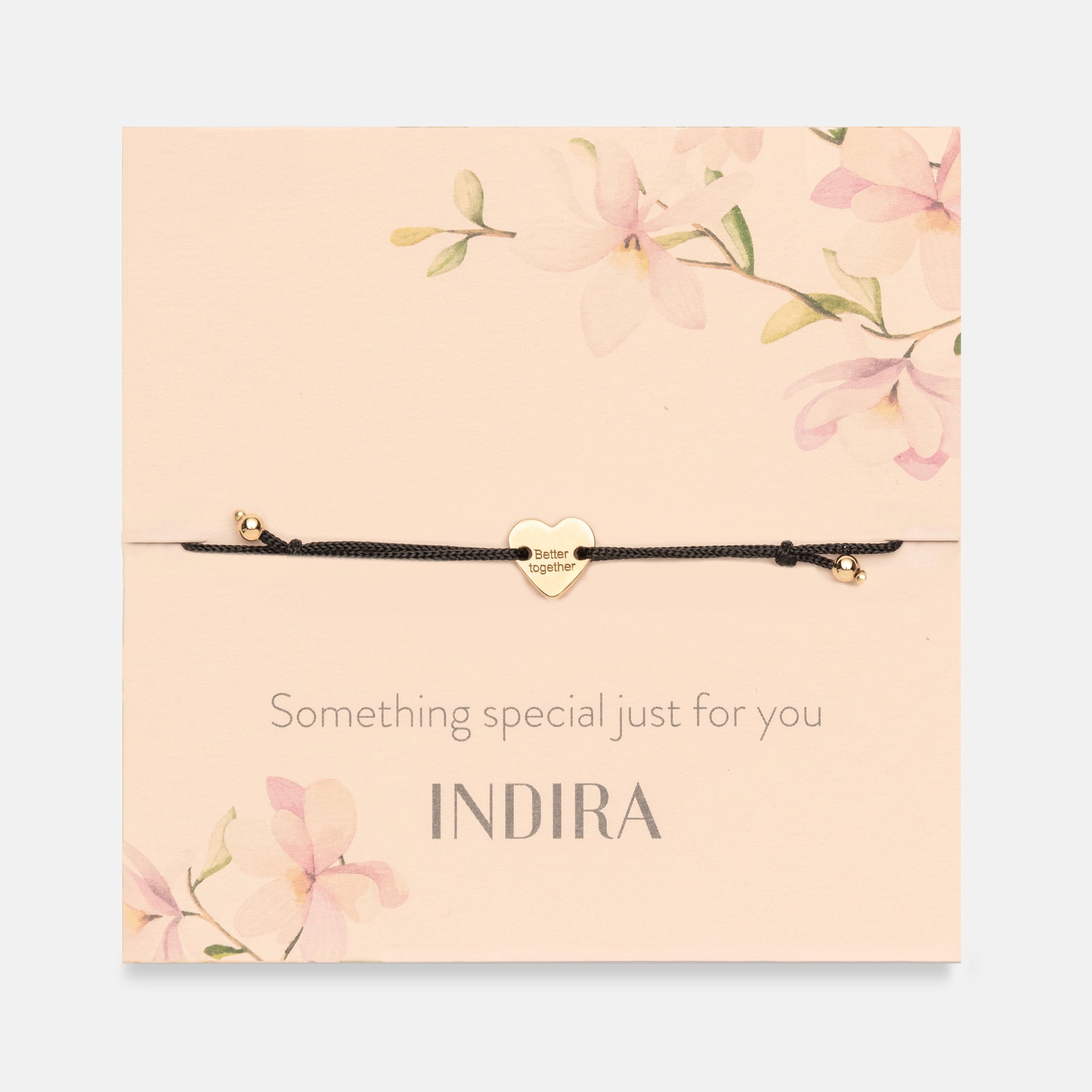 Bracciale cordoncino in argento Golden Better Together - Indira