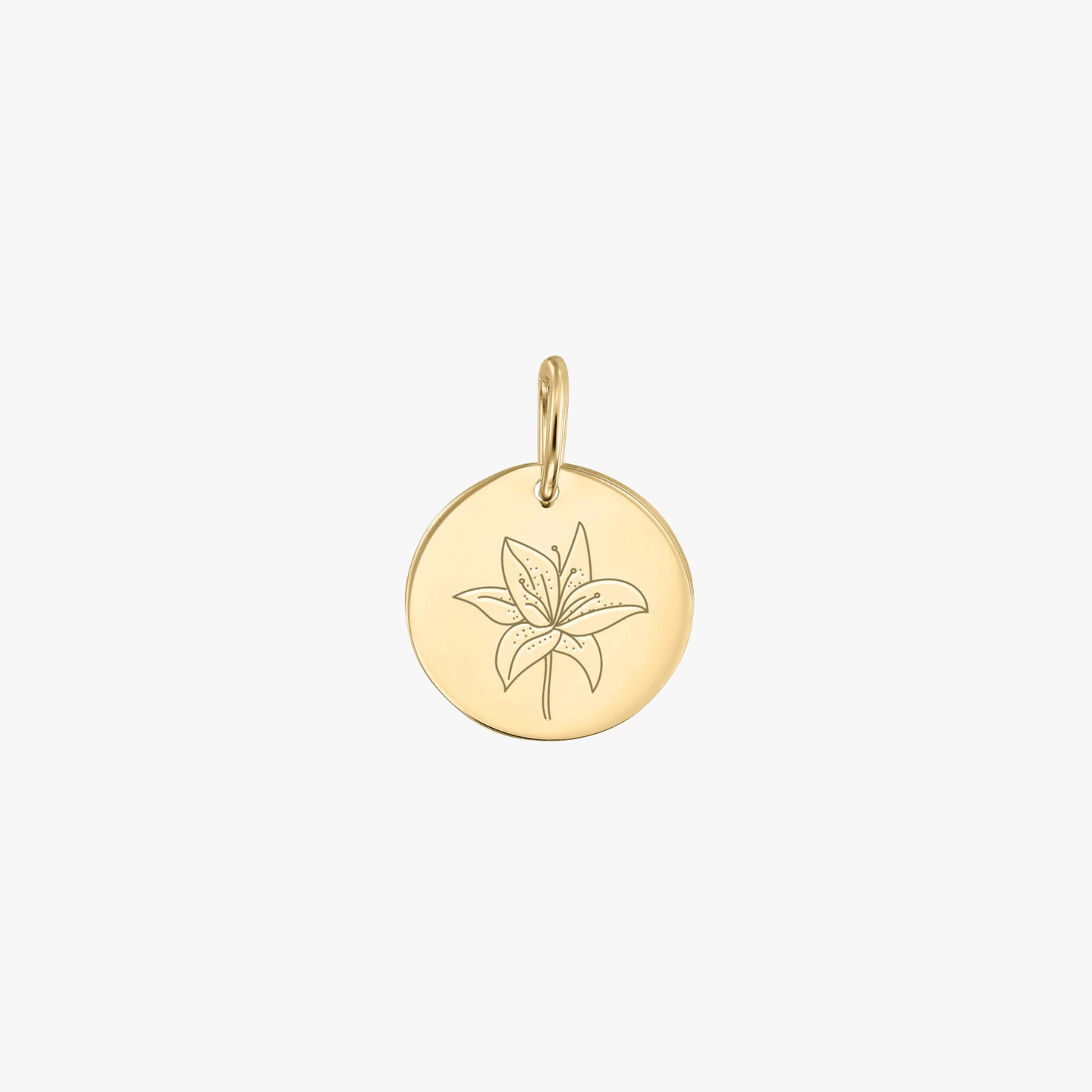 Ciondolo in oro Birth Flower - Giglio di maggio - Indira