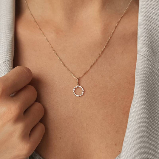 Ciondolo in oro Halo - Indira