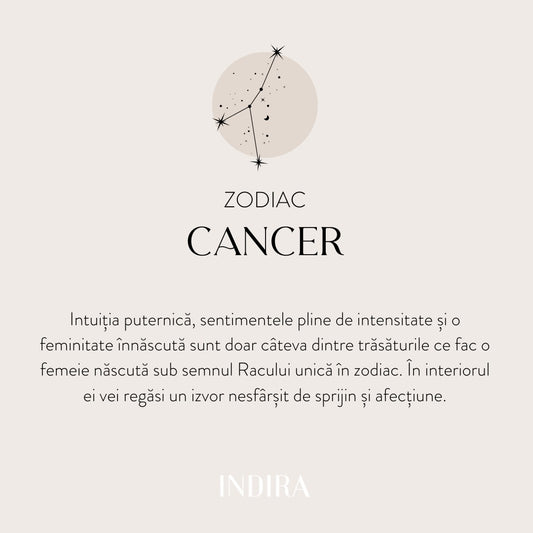 Ciondolo in oro Zodiac - Cancro - Indira