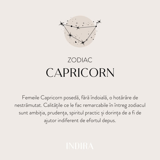 Collana in argento Golden Zodiac - Capricorno - Indira