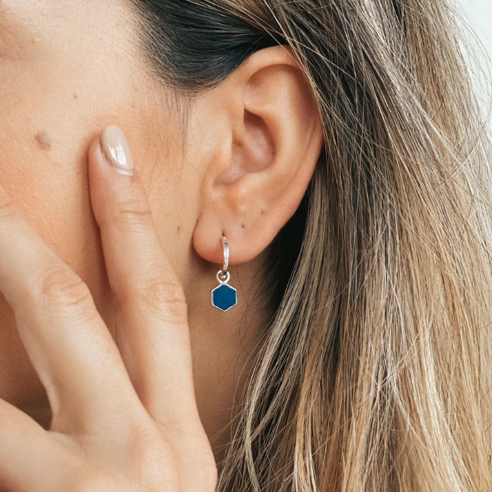 Orecchini in argento Charlotte - Lapis Lazuli - Indira