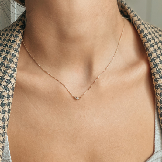 Collana in oro Solo - Diamanti - Indira