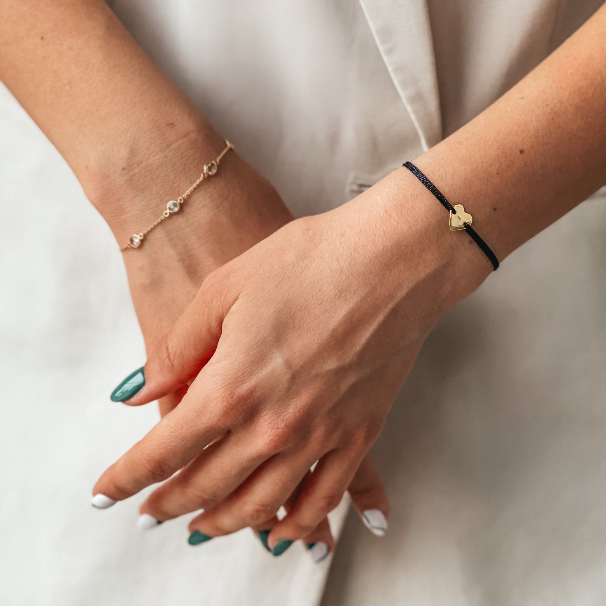 Bracciale in argento Birthstone Golden December - Topazio Blu - Indira