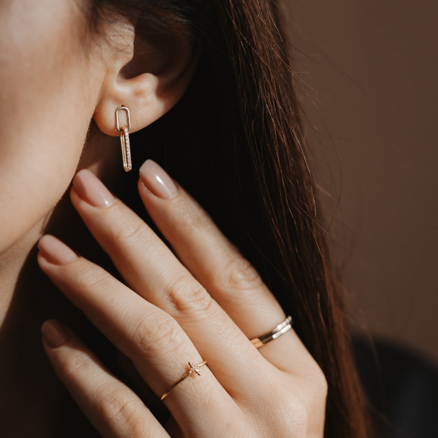 Orecchini in oro Jessica - Zirconia - Indira