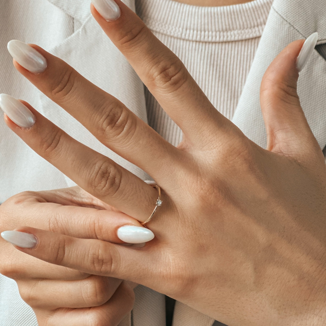 Anello in oro Timeless - Diamante 0.05 CT - Indira