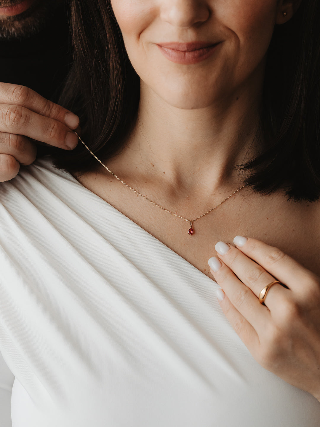 Pendente in oro Birthstone Dicembre - Topazio London