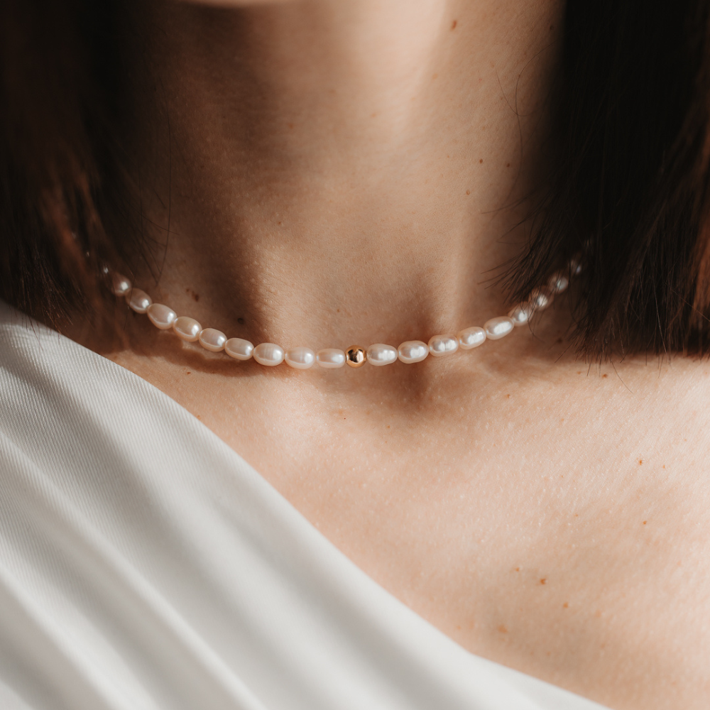 Collana in oro Blair - Perle Naturali - Indira