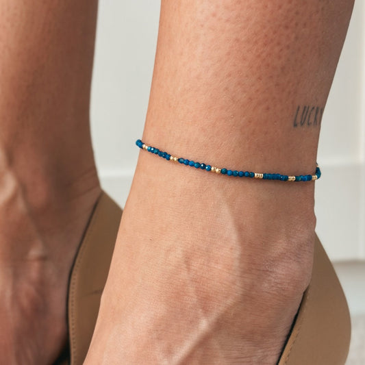 Cavigliera in argento SummerScape Golden – Lapis - Indira