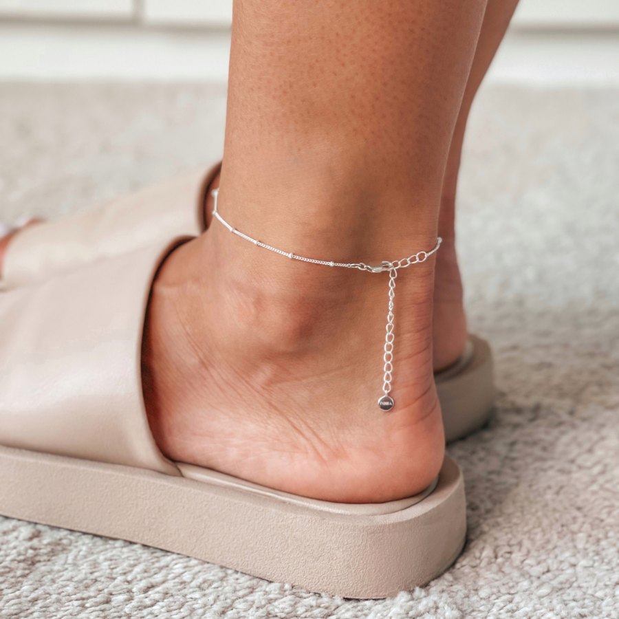 Cavigliera in argento Beaded - Indira