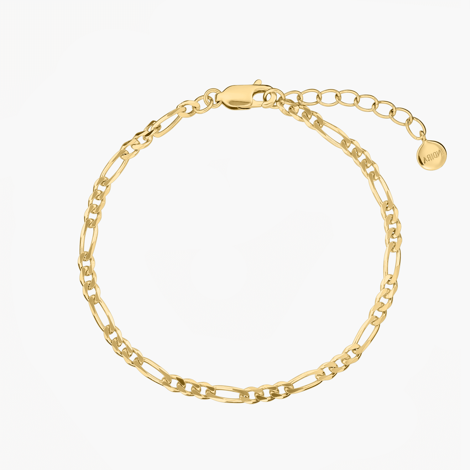Bracciale in argento Golden Figaro - Indira