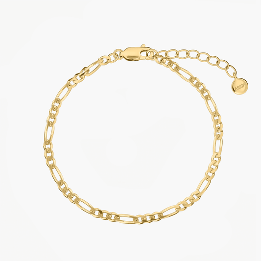 Bracciale in argento Golden Figaro - Indira