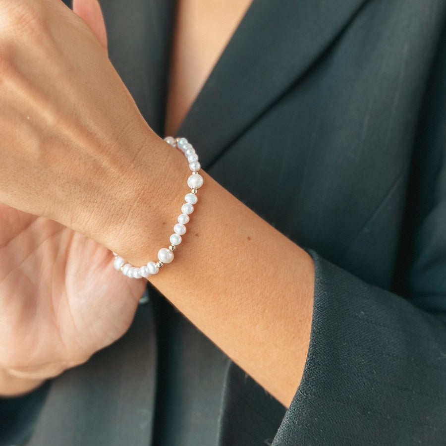 Bracciale in oro Meghan - Perle Naturali - Indira