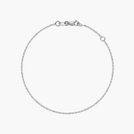 Bracciale in oro bianco Simple Chain - Indira