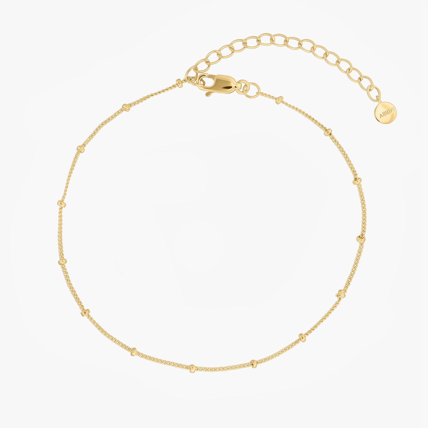 Cavigliera in argento Golden Beaded - Indira