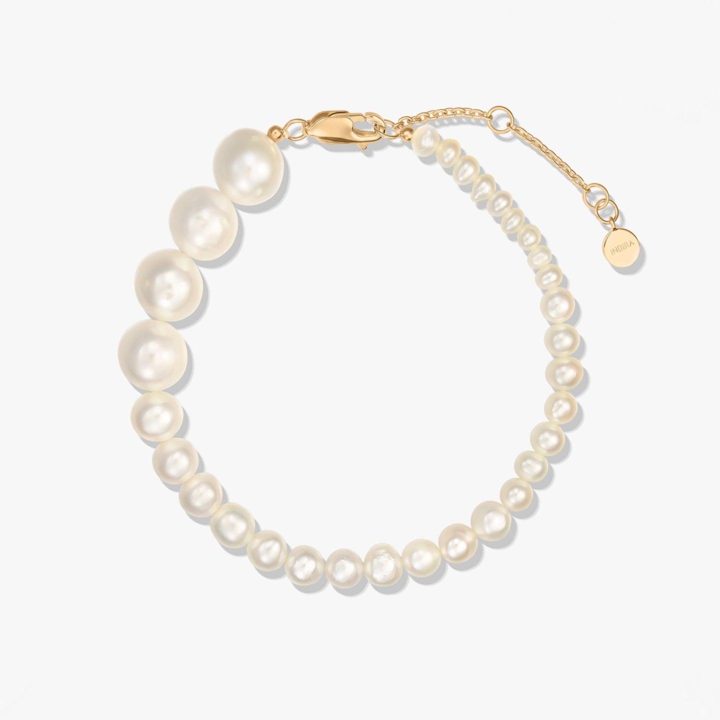 Bracciale in Argento Golden Crescendo - Perle Naturali