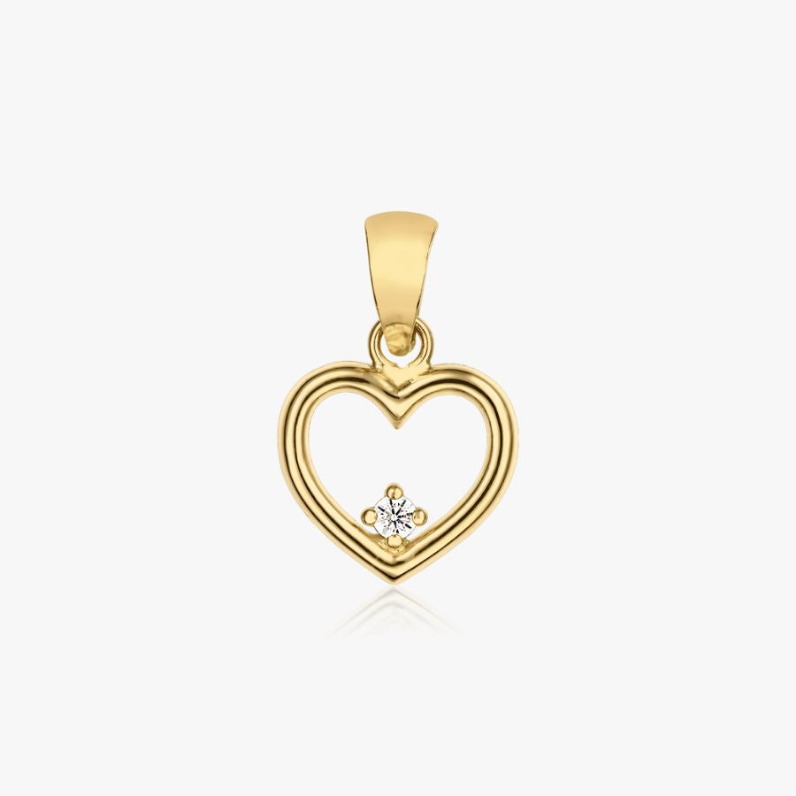 Ciondolo in oro Open Heart - Indira