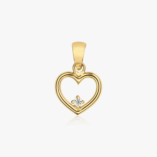 Ciondolo in oro Open Heart - Indira