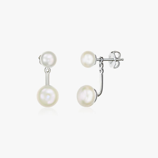 Orecchini in argento Duo - Perle naturali