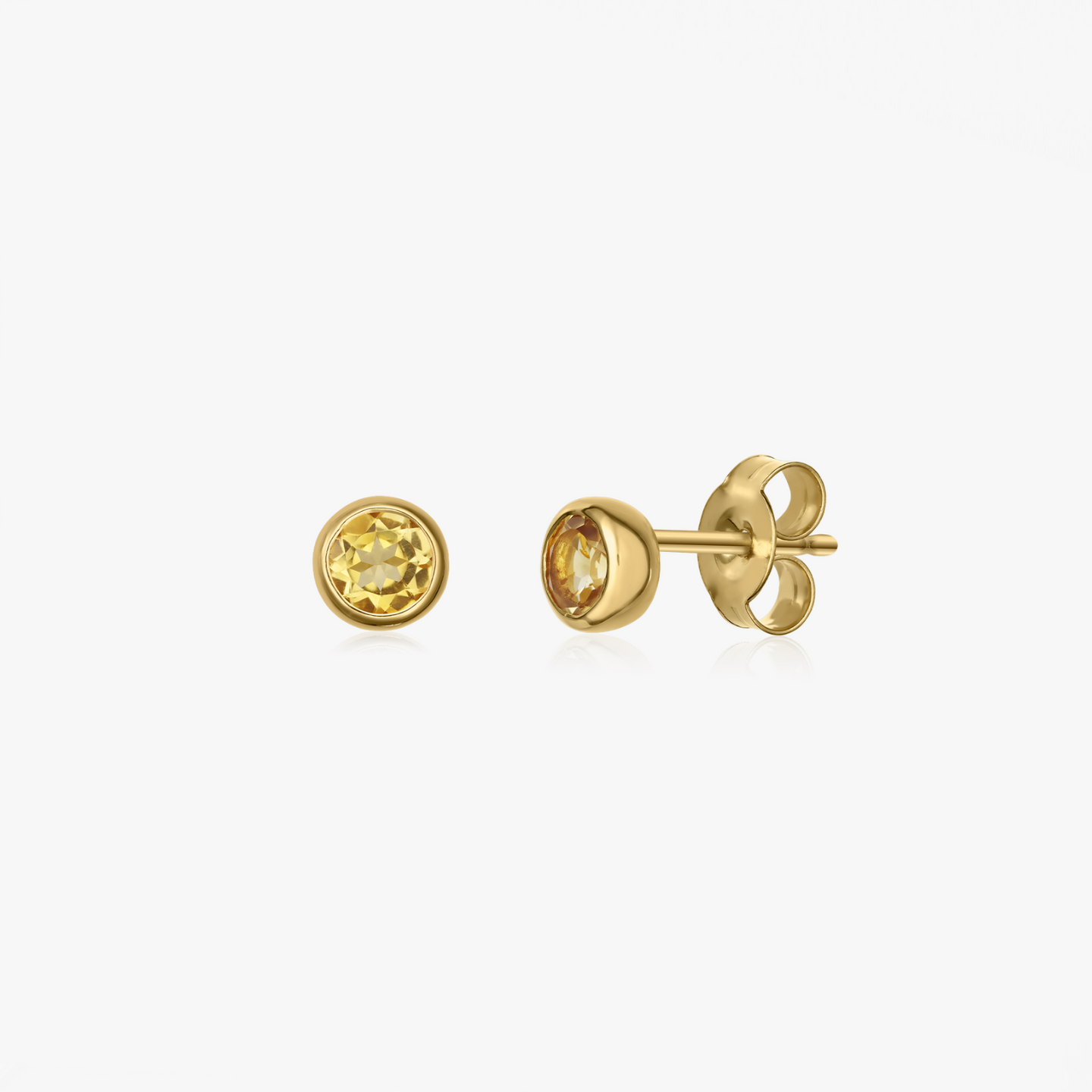 Orecchini in argento Birthstone Golden November - Citrino - Indira