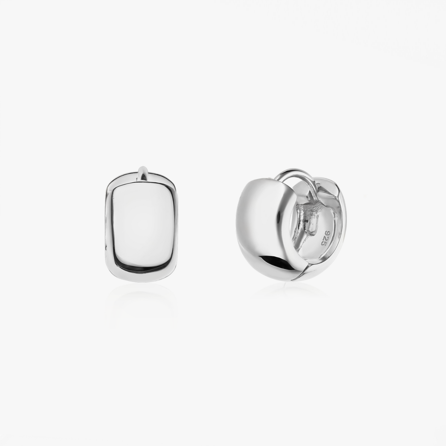 Orecchini in argento Bold Mini Hoops - Indira