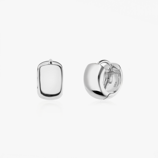 Orecchini in argento Bold Mini Hoops - Indira