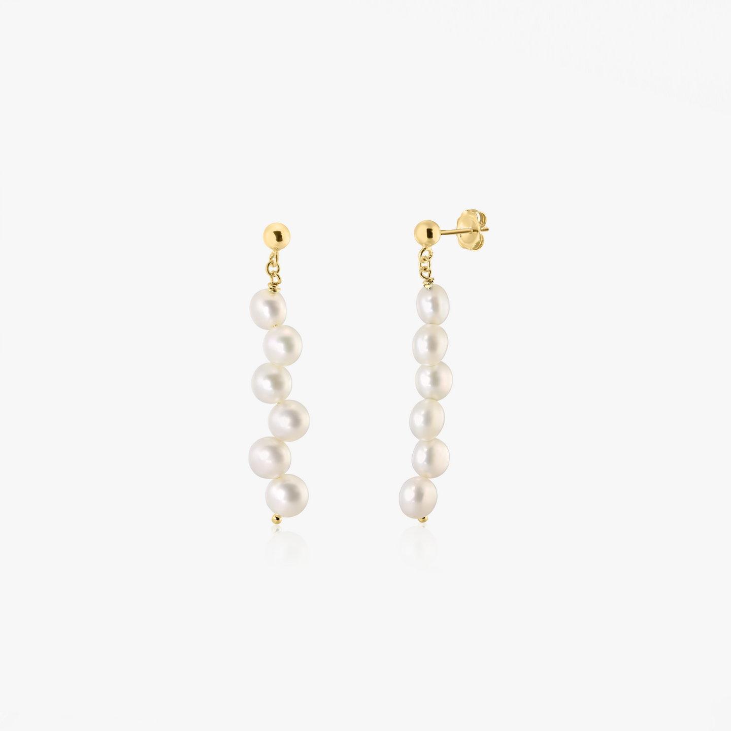 Orecchini in argento Golden Harmony - Perle Naturali - Indira
