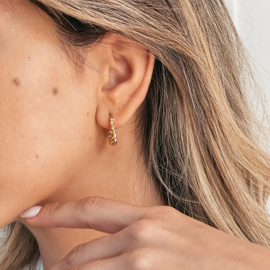 Orecchini in argento Golden Brioche - Indira