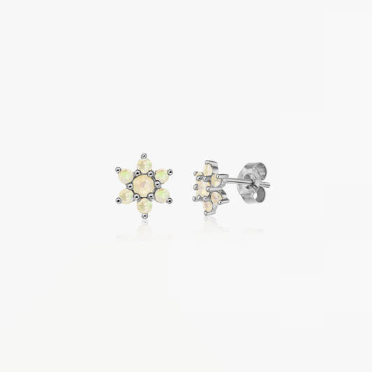 Orecchini in argento Dahlia - Opale - Indira