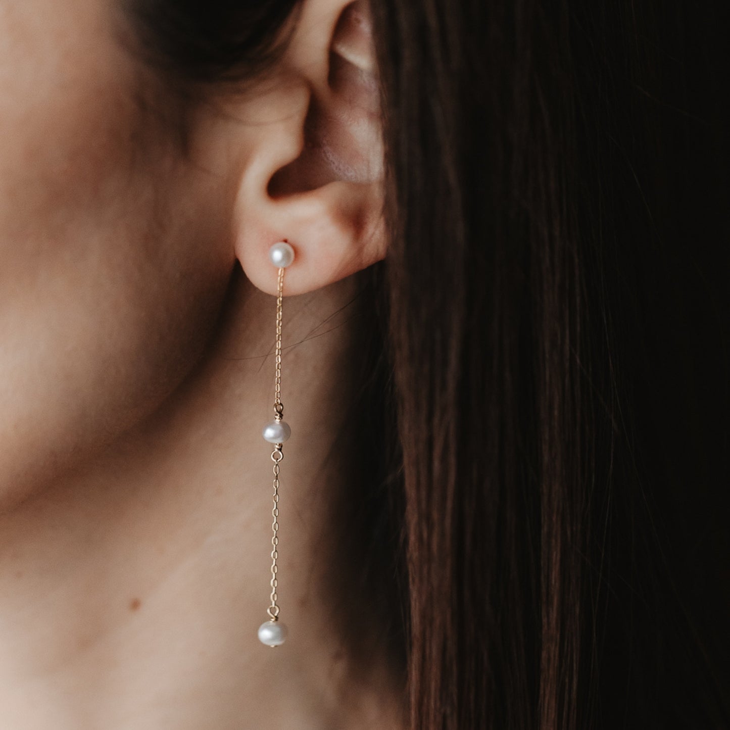 Orecchini in argento Golden Leilani - Perle Naturali - Indira