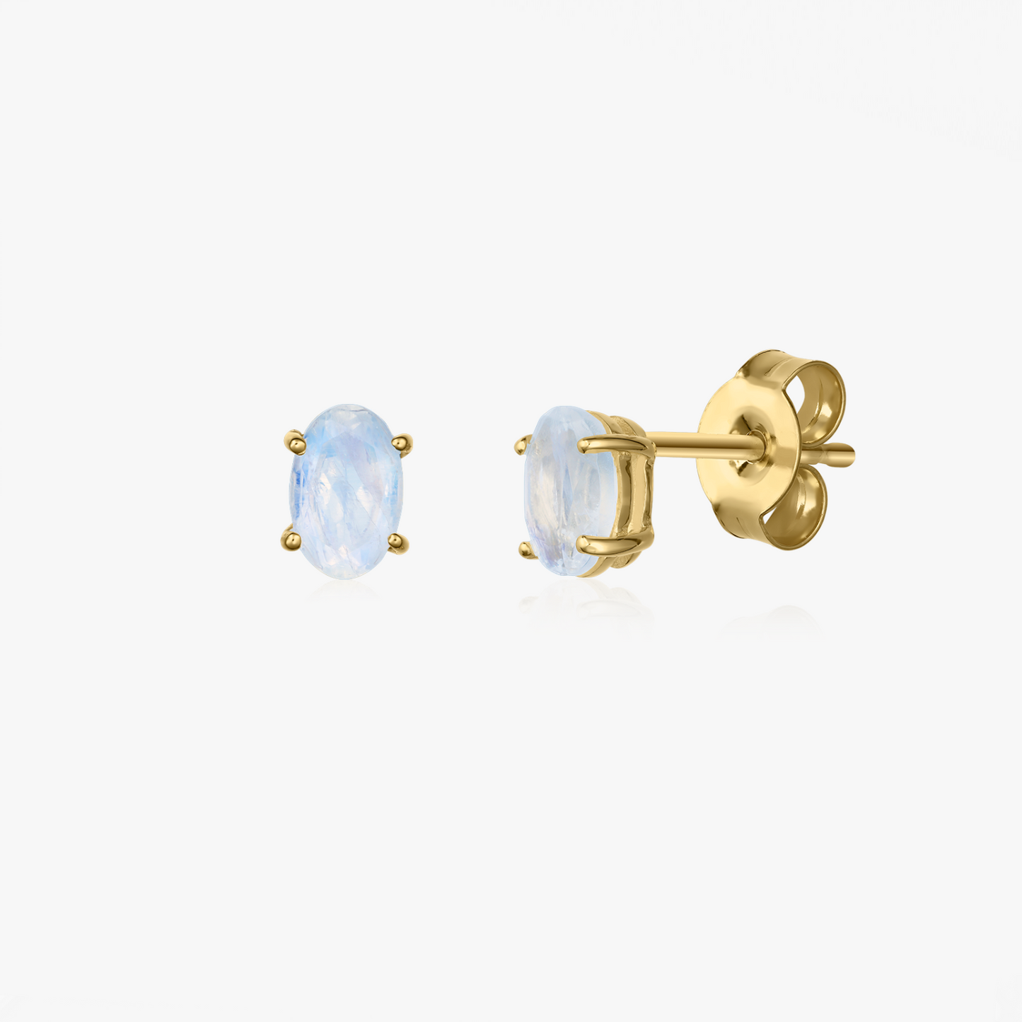 Orecchini in argento Golden Reina - Pietra di Luna - Indira
