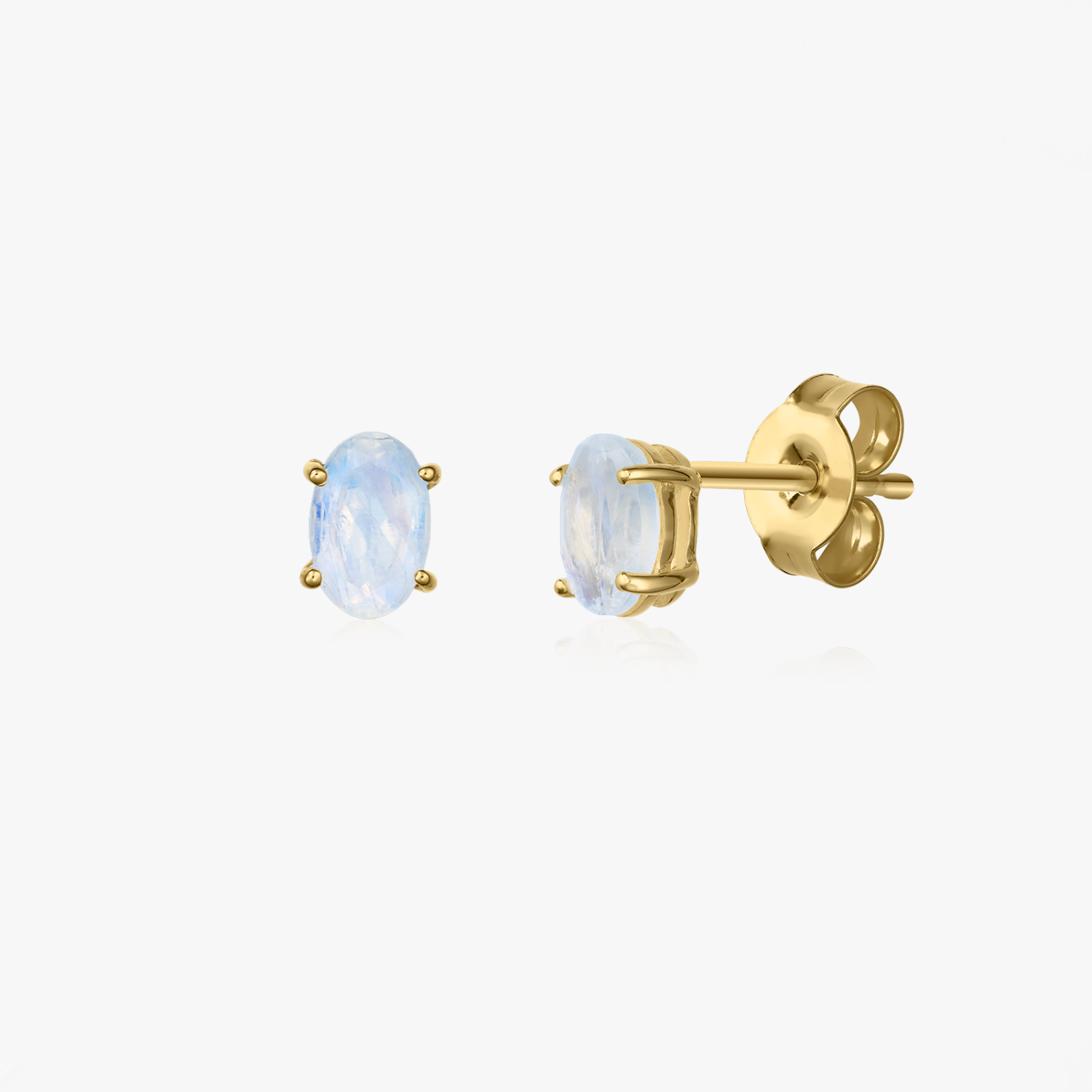 Orecchini in argento Golden Reina - Pietra di Luna - Indira