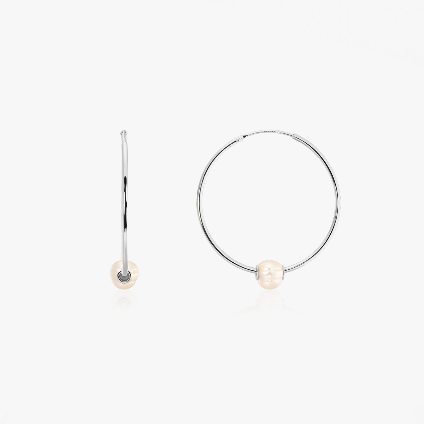 Orecchini in argento Ines - Perla Naturale - Indira