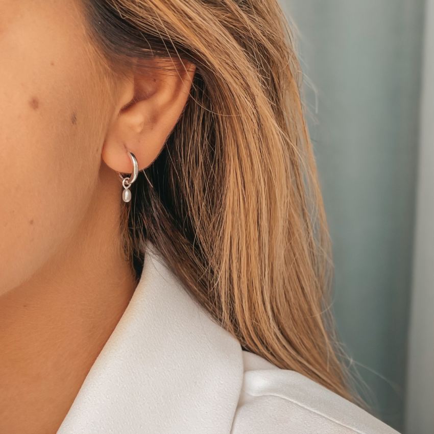 Orecchini in argento Little Drop - Perle Naturali - Indira