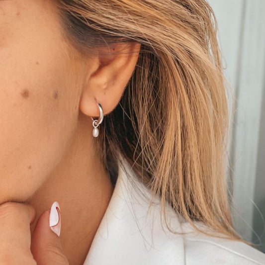 Orecchini in argento Little Drop - Perle Naturali - Indira
