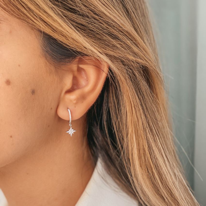 Orecchini in argento North Star - Zirconio - Indira