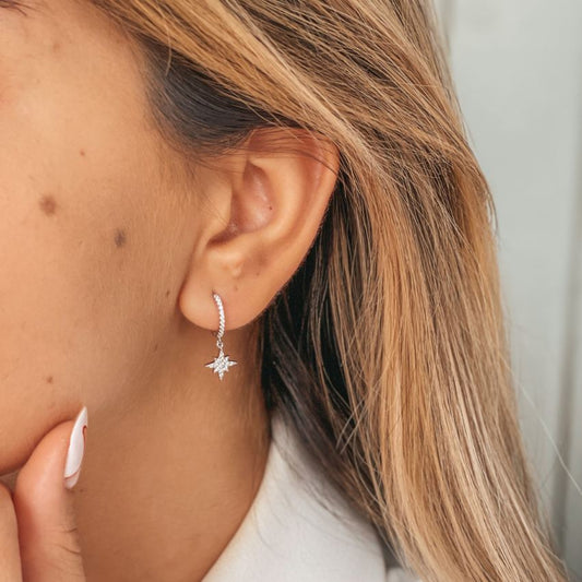 Orecchini in argento North Star - Zirconia - Indira