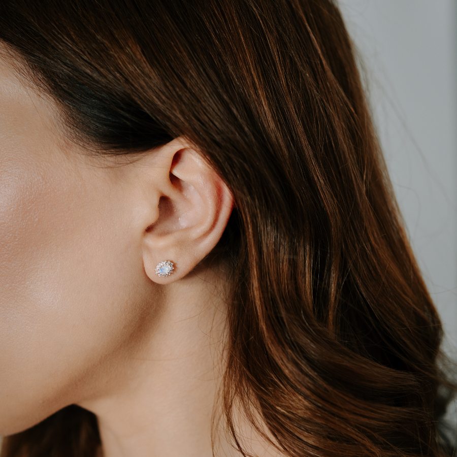 Orecchini in argento Virtue - Pietra di Luna - Indira