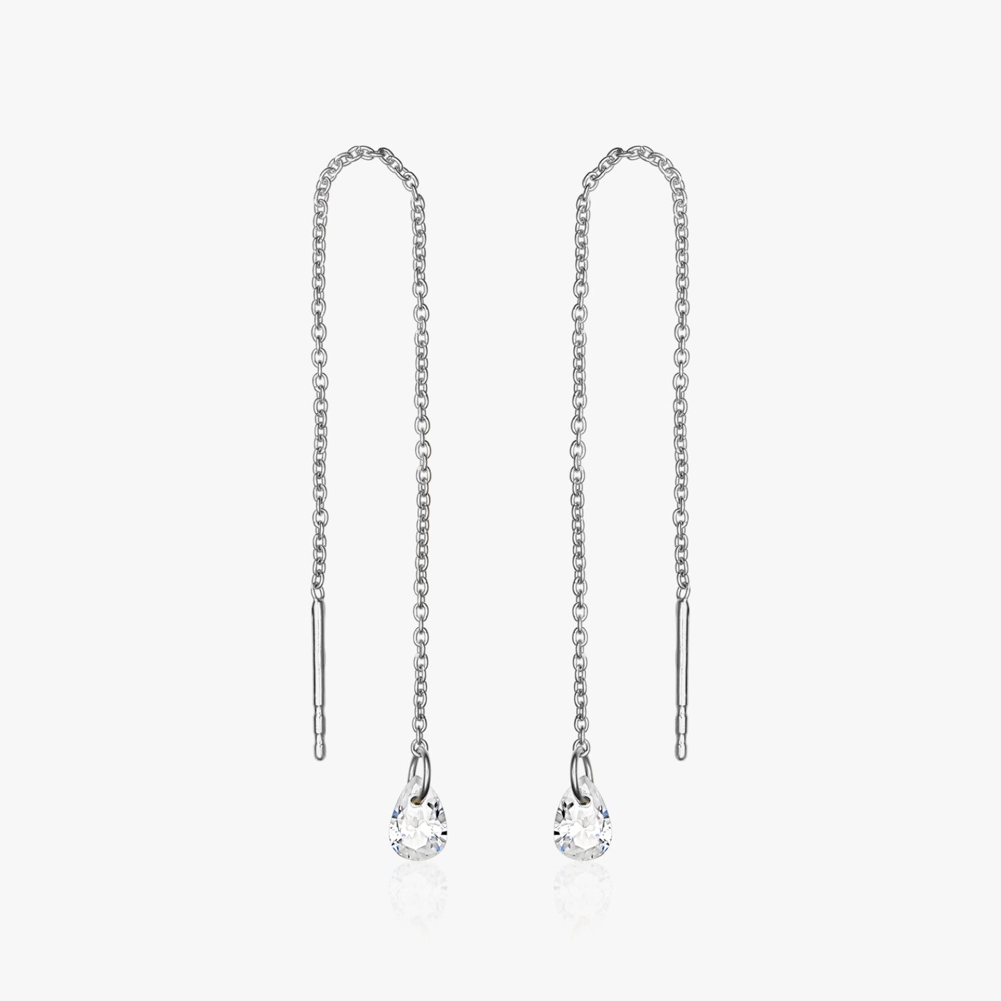 Orecchini in argento Solitaire - Zirconia - Indira